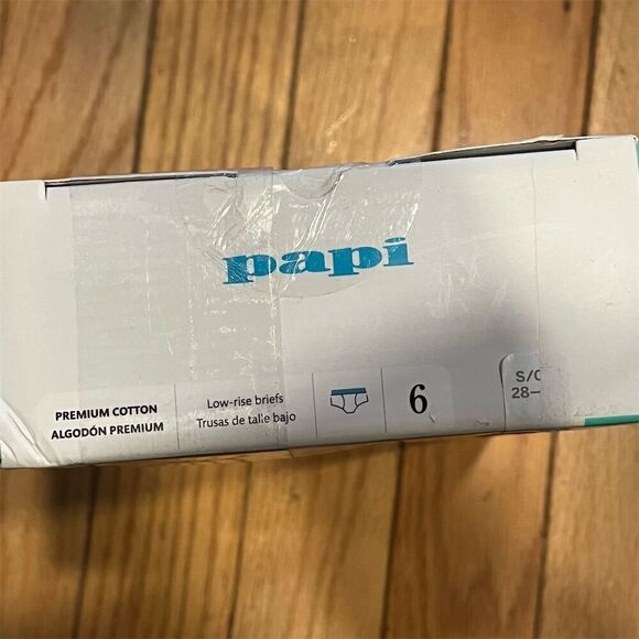 Papi Men's Low Rise Briefs 6 Pack Multicolor Tagless Size S - Picture 7 of 7